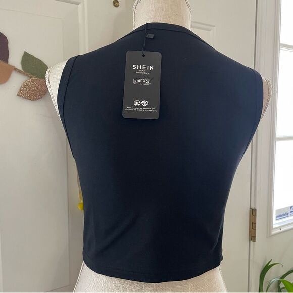 DC Comics By Shein Women Core X  Hero Cartoon Character Tank Top Black (Size M) - Picture 7 of 12